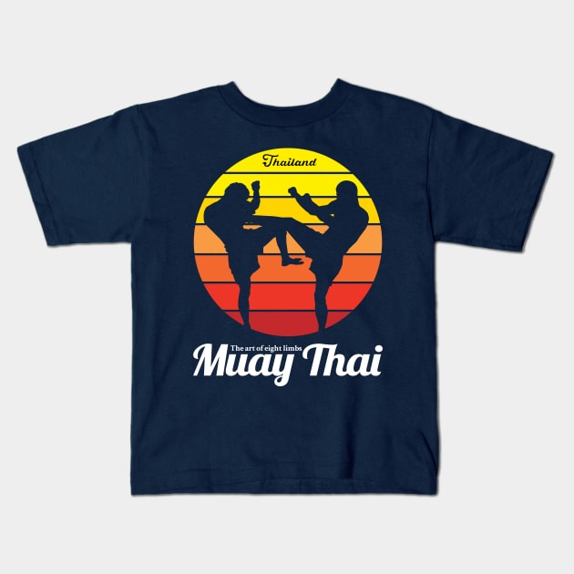 Muay Thai Born to Fight Kids T-Shirt by KewaleeTee